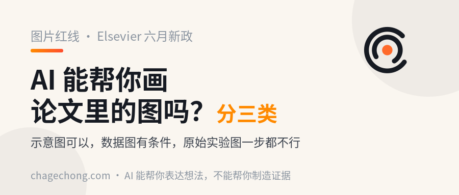 AI 能不能帮你画论文里的图？Elsevier 把图分成了三类，待遇完全不同